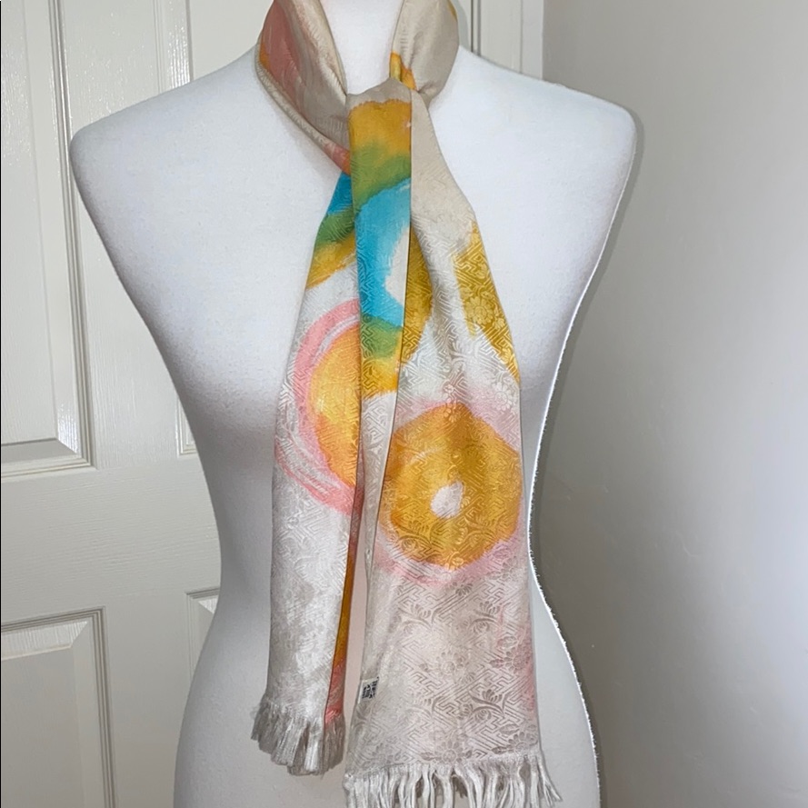 100 Silk Oblong Scarf Vintage